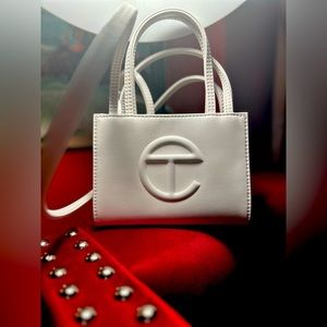 Small shopping bag white telfar